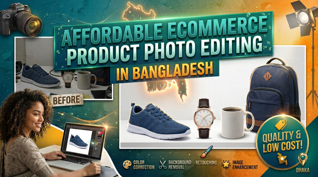 Professional eCommerce product image editing in Bangladesh