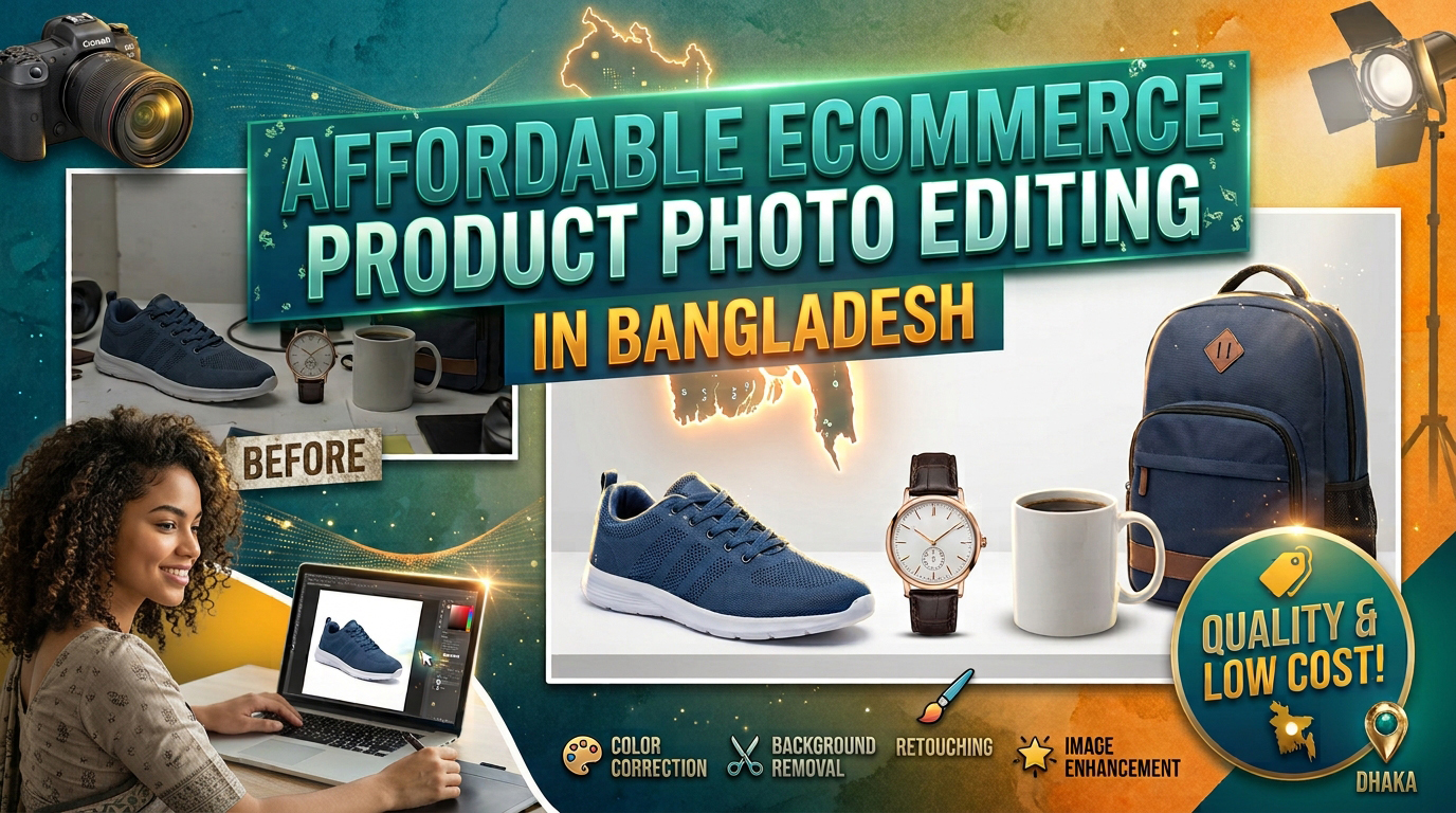 Professional eCommerce product image editing in Bangladesh