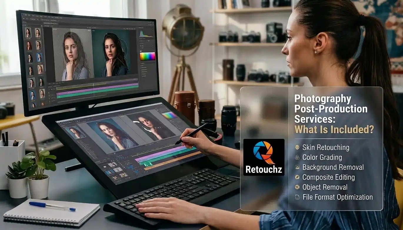 Professional photography post-production services for photographers and businesses